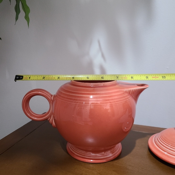 Fiesta Tablewear Co. Full Size 44oz Persimmon Covered Ceramic Teapot - Picture 12 of 16